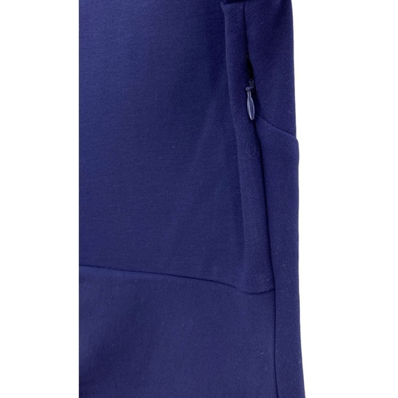 Diane Von Furstenburg Leora Stretch-Crepe Dress Navy Women’s Size 6 - Picture 5 of 16